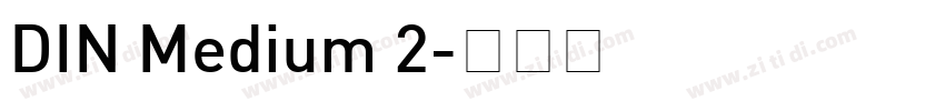DIN Medium 2字体转换